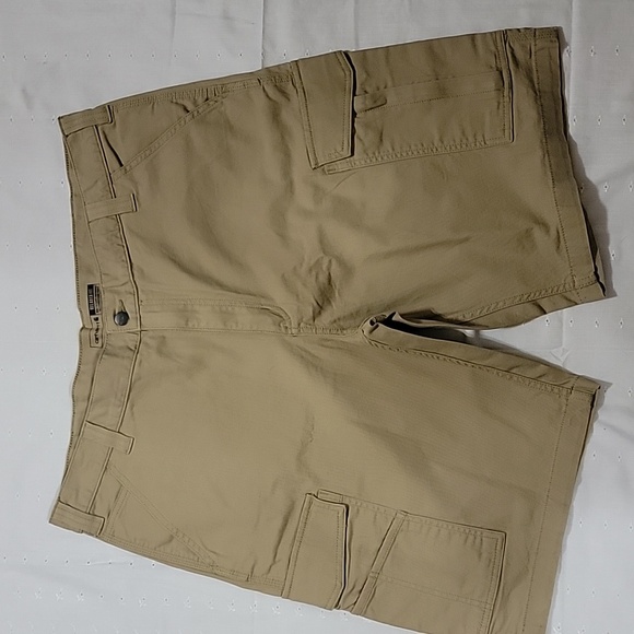Men's Carhartt Relaxed Fit Rugged Flex Cargo Shorts, Khaki, Size 40, NWOT - Picture 5 of 12